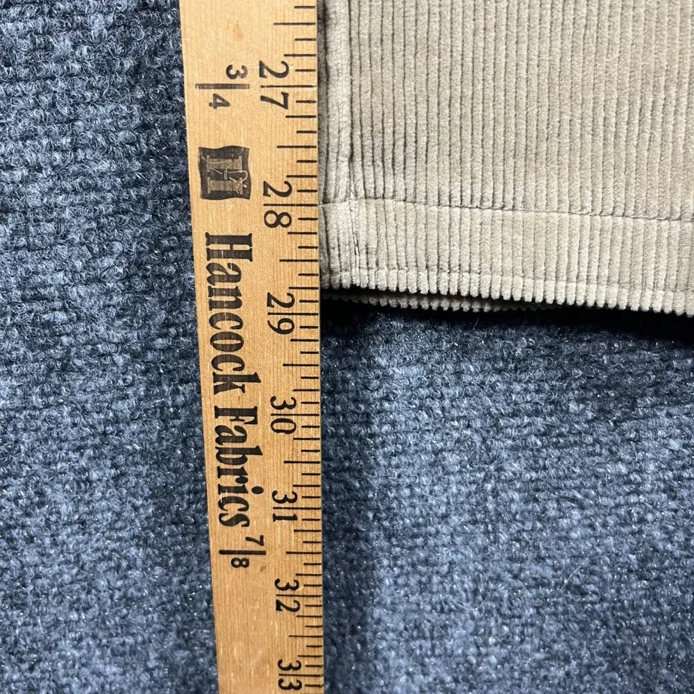 L.L.Bean Corduroy Pants Mens 38x30 Tan Classic Fit Stretch Trousers 502835